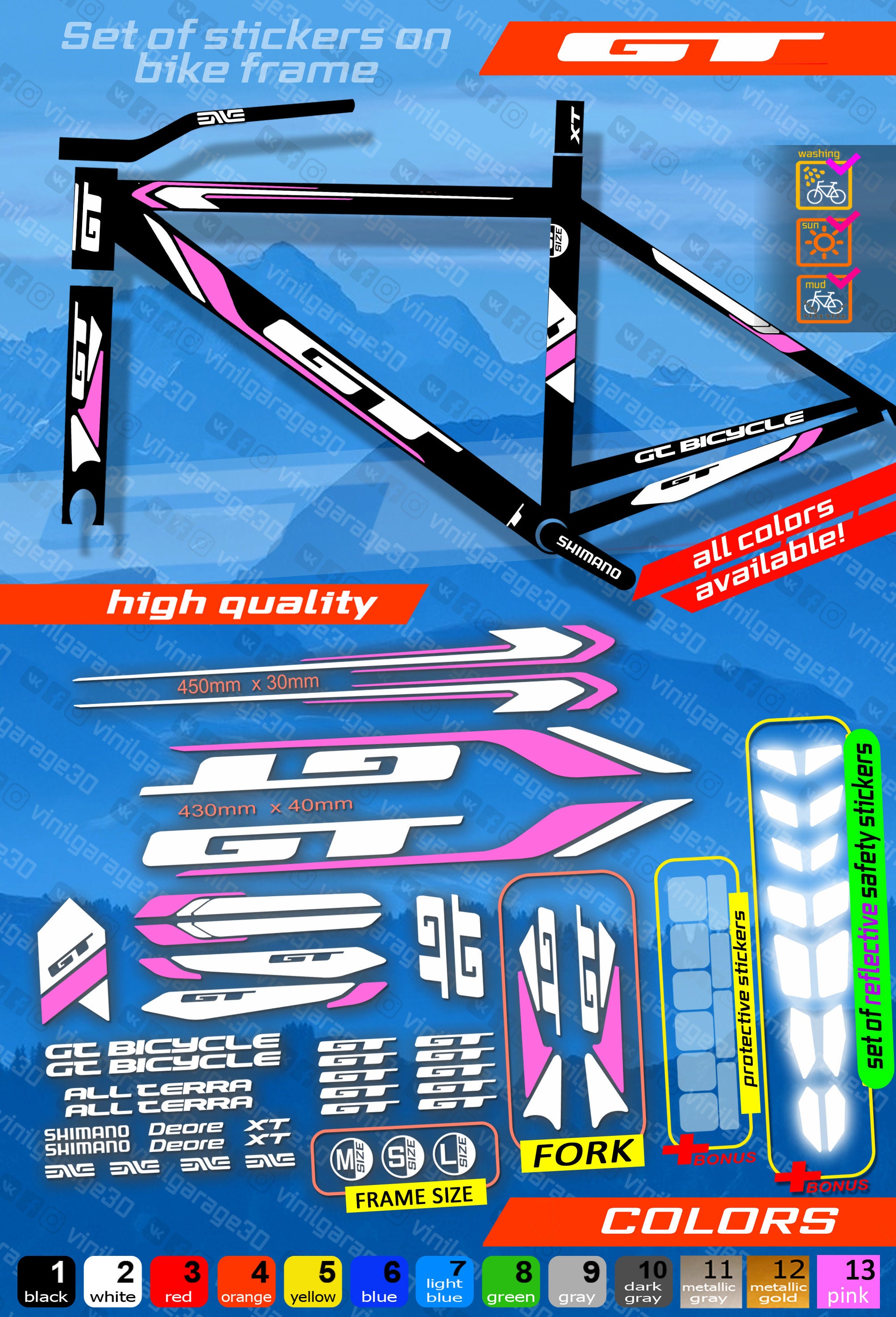gt bicycle frame 29 M Avalanche Sport GUN LG GT x Gary and Craig