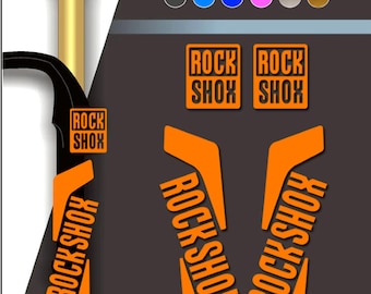 Adesivi per forcella per bicicletta RockShox personalizzati, adesivi sulla forcella