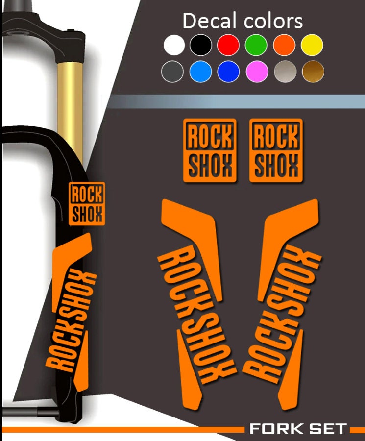 Pegatinas HORQUILLA ROCK SHOX BOXXER 2016 ELX48 26 27.5 29 STICKERS  AUFKLEBER AUTOCOLLANT - Ecoshirt pegatinas y vinilos personalizados