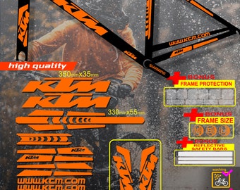 Adesivi per biciclette KTM personalizzati, adesivi sul telaio + forcella