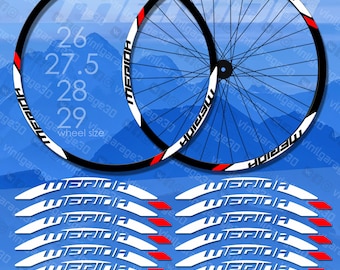 Bicycle rim stickers MERIDA, set of stickers, stickers on the rim