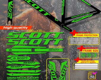 Custom Made SCOTT Bicycle Stickers, Stickers on the Frame +fork - Etsy