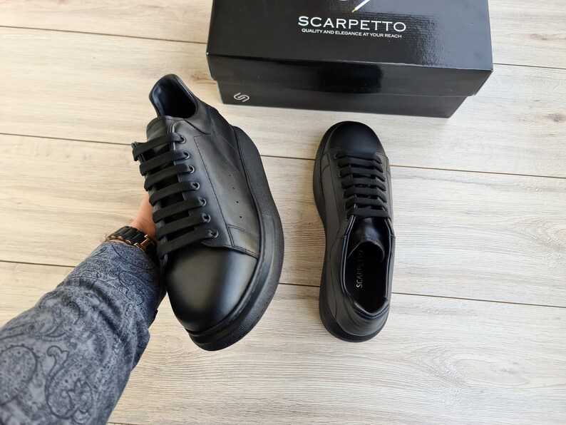 GENUINE LEATHER PLATFORM BOOTS