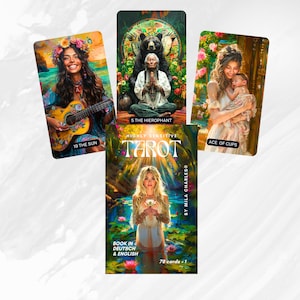 Tarot pour une sensibilité extrême - Édition Heartlight par Mila Charles® I Jeu de Tarot I Cartes de Tarot
