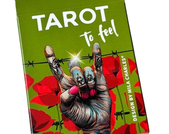 Tarot to Feel – Pocket Tarot 63 x 88 mm | Modern Tarot Deck with E-Book in German and English | Intuitive Card Reading | by Mila Charles