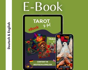 eBook Tarot to Feel | Bilingual Tarot Companion Book | Intuitive Tarot Guide in German & English | Guidebook by Mila Charles