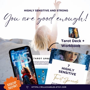 7 Tarot Spreads for High Sensitivity | Tarot readings | including detailed instructions | self love | Relationships | Soulmate