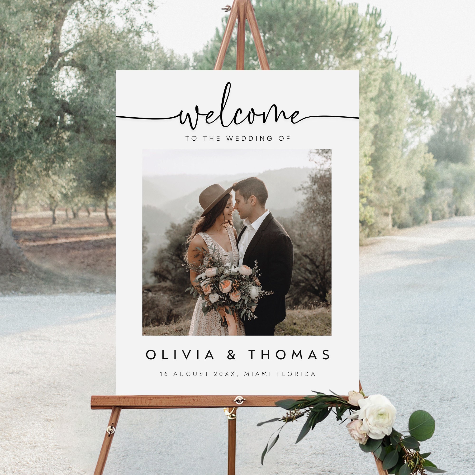 【受注製作品】Wedding Welcome Board Amazon.com: Personalized Wedding Welcome Sign, Custom