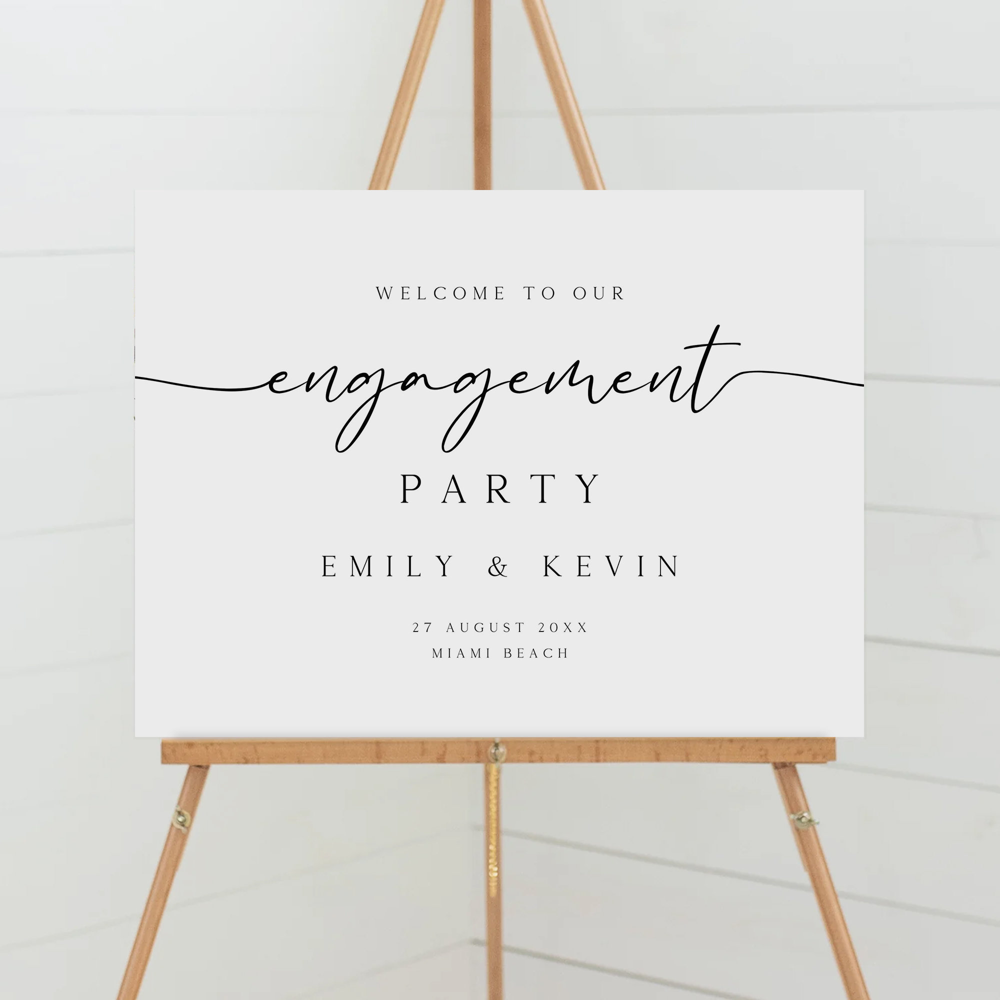 Image 12 for Engagement Party Sign Template