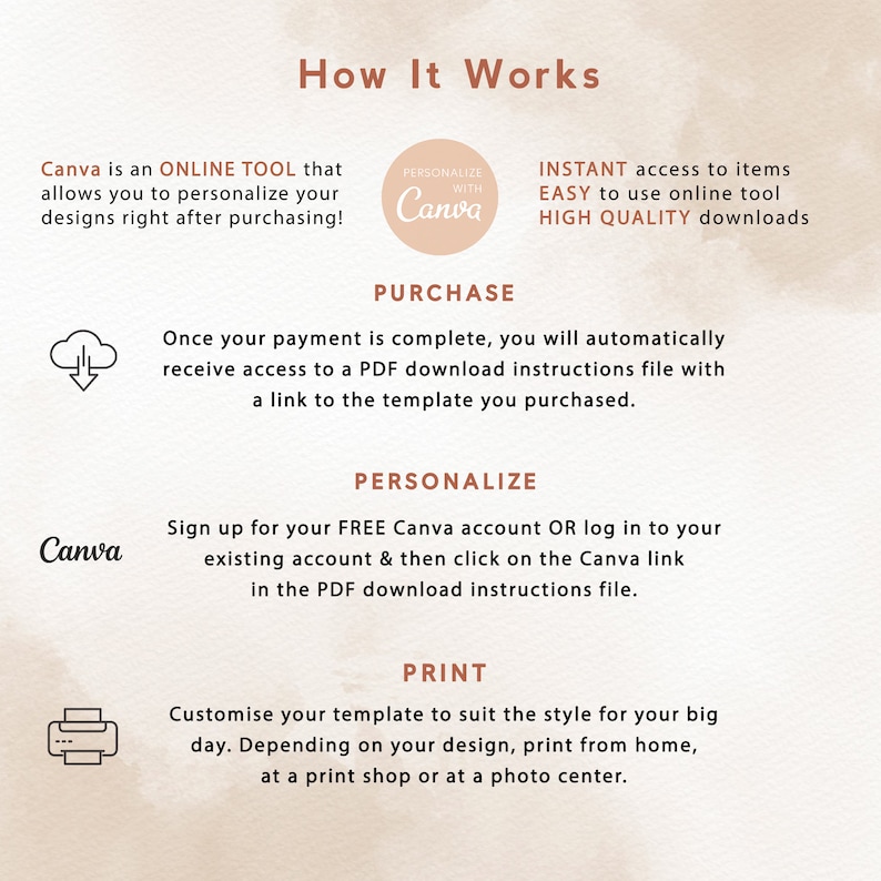 Calligraphy Wedding Invitation Template, Elegant Wedding Invite, Simple