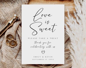 Cookie Table Sign, Eat Some Now and Take A Box for Later, Wedding