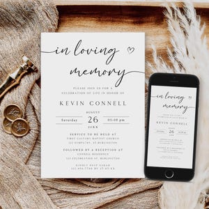 Puede incluir: Una tarjeta blanca con texto negro anunciando una celebración de la vida de Kevin Connell. El servicio se llevará a cabo el 26 de agosto a las 5:00 pm en la Iglesia Bautista First Calvary. La recepción seguirá en la Residencia Connell. La tarjeta también incluye información de contacto para RSVP.