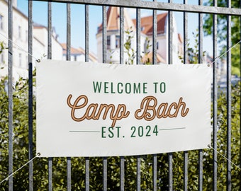 Camp Bachelorette Vinyl Banner