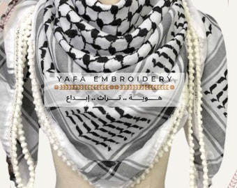 Shemagh Keffiyeh Arab Schal Palästina Shami Kufiya Arafat Hatta Baumwolle Unisex