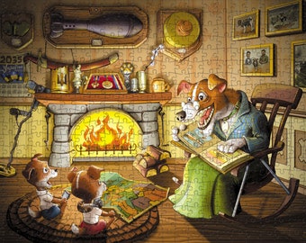 Jigsaw puzzles «Retired Dog Patron» 500 pieces