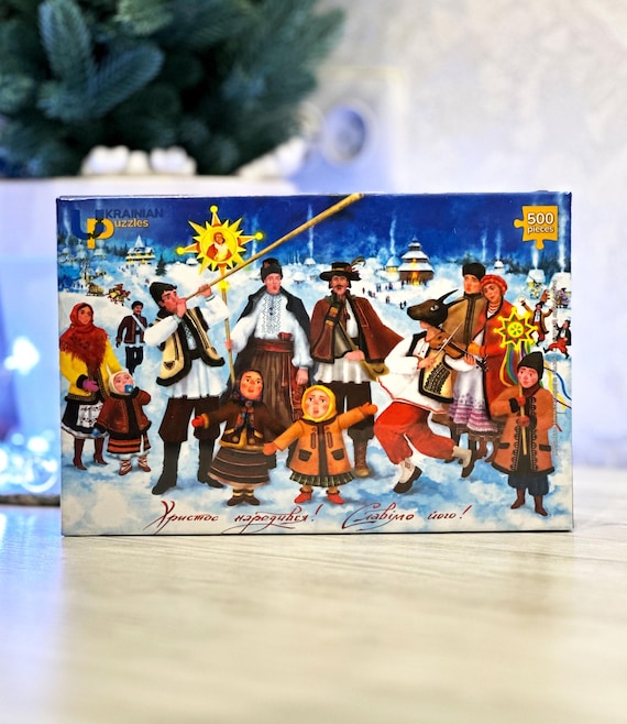 Jigsaw puzzles «Ukrainian Christmas» 500 pieces, christmas games