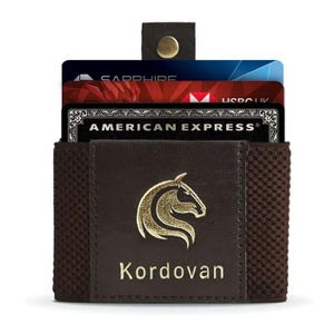 Handgefertigte erste RFID-geschützte Smart-Leder-Brieftasche in den USA | Hergestellt in Crazy Horse Leder