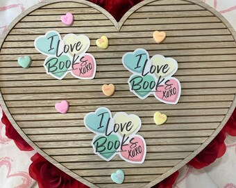 "I Love Books" de San Valentín *Pegatinas de edición limitada