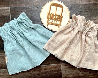 Skirt l Paperbag l Muslin skirt l Muslin skirt