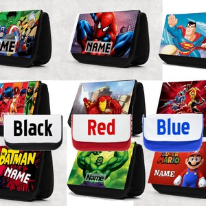 Trousse personnalisée (personnalisée) Avengers/super-héros - Cadeau pour écoliers