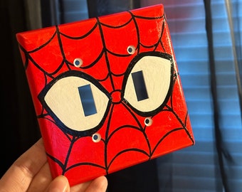 Spider man light switch cover