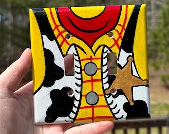 Toy cowboy light switch cover