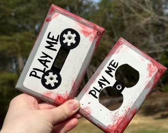 Saw tape light switch cover