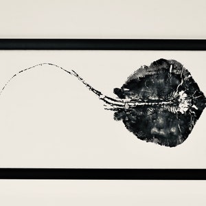 Stingray Art - Original Fish Painting - Gyotaku