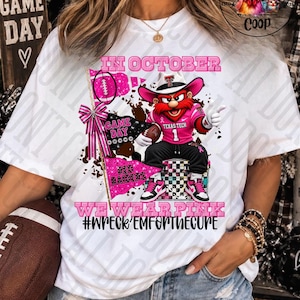Texas tech rosa out t-shirt png, DTF, sublimeringsdesigner, maskot-t-shirts