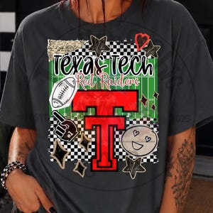 Texas tech fotbollströja png, DTF, sublimeringsdesigner, maskot-tröjor