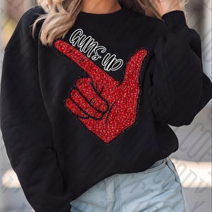 Texas Tech Guns Up Football-t-shirt png, DTF, sublimeringsdesigner, maskot-t-shirts