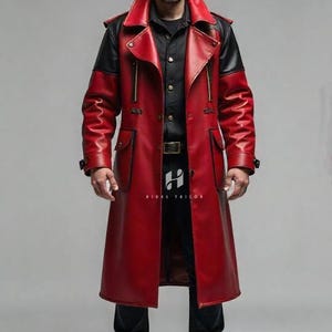 thee old circus レザー ロングコート 赤 thee old circus レザー ロングコート 赤 Thee OLD CIRCUS / 002 / TR