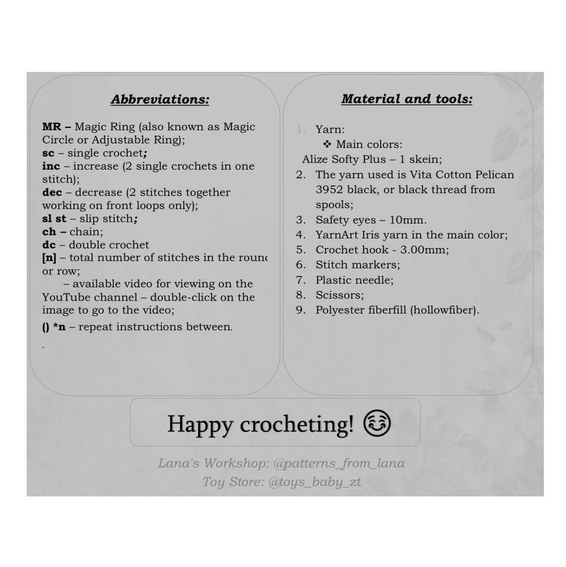 Crochet Pattern Bunny From Alize Softy Plus Pattern PDF DIY Crochet ...