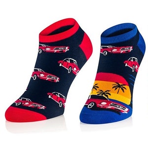 Classic Mustang Vintage Car Men Socks, Funny Socks, Socks, Men Socks, Crazy Socks, Colorful Socks, Gift Idea, Perfect Gift, Mismatched Socks
