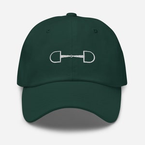 Equestrian D Ring Bit Baseball Cap, Horse Girl Hat, Horse Bit Hat