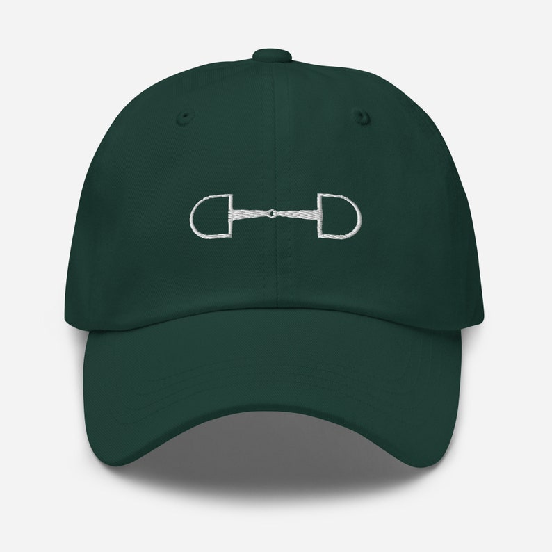 Equestrian D Ring Bit Baseball Cap, Horse Girl Hat, Horse Bit Hat