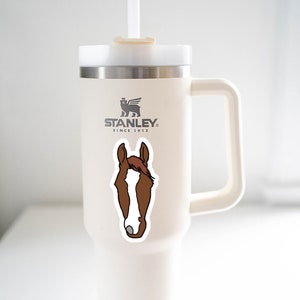 Custom Horse Sticker, Personalized Horse Head Sticker for iPhone, Custom Stanley Sticker, Horse Vinyl Decal, Horse Head Tumbler Sticker
