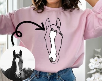 Sudadera con caballo personalizada, camiseta con caballo personalizada, regalo de jinete de caballo personalizado, regalos personalizados para chicas con caballo, regalo para dueños de caballos, regalo de cumpleaños