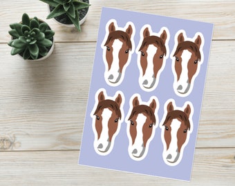 Custom Horse Stickers For Kids Valentines, Kids Water Bottle Stickers, Custom Horse Stickers, Gift for Horse Lover, Stickers for Kids