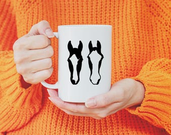 Custom Horse Coffee Mug, Personalized Horse Silhouette Coffee Cup, Equestrian Gift, Horse Girl Mug, Equestrian Gift, Horse Gifts for her