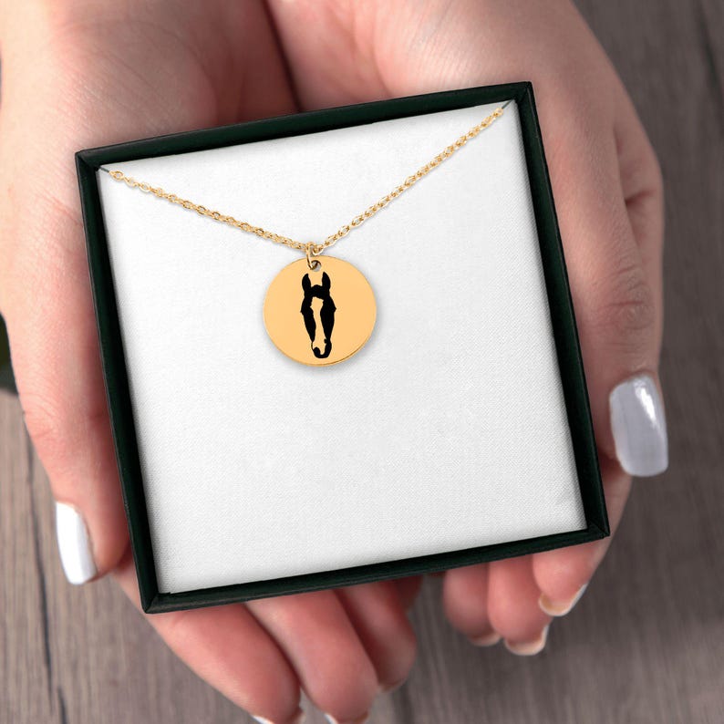Collar de caballo personalizado – Colgante de caballo grabado con foto – Joyería ecuestre personalizada – Regalo conmemorativo de caballo – Collar de chica con caballo imagen 4