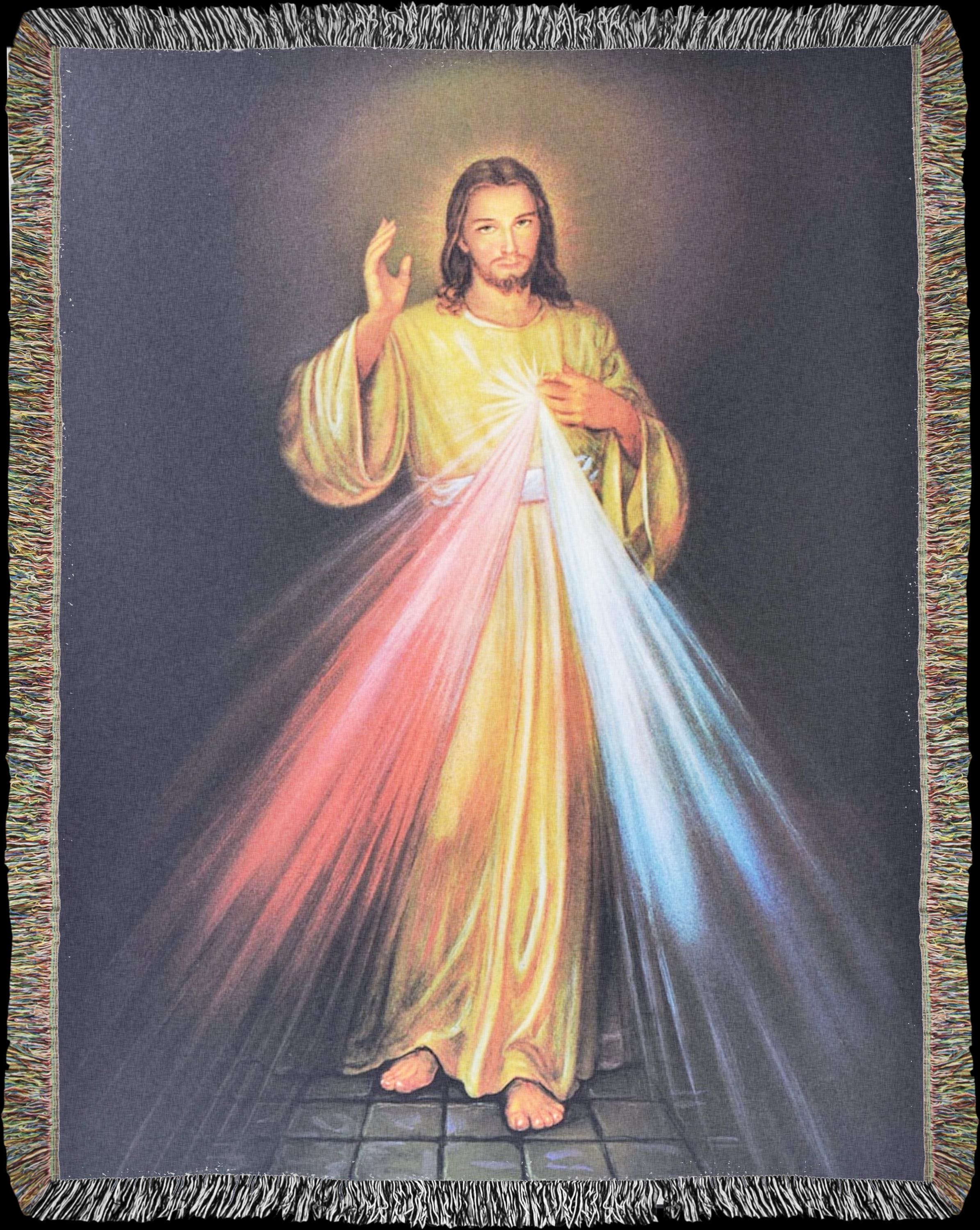 Divine Mercy Quilted Blanket NCU0TL1543