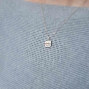 Rotkehlchen Vogel Anhänger Kette: Porzellan Goldkette, Silberkette Sterling Bild 9