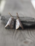 ceramic butterfly earrings dangle butterfly wings earrings ceramic moth earrings clay hook earrings  nature lover gift mother G1GF001 product logo