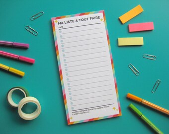 To Do List Notepad, ADHD ASD Organizer, To Do List, 50 Detachable Pages