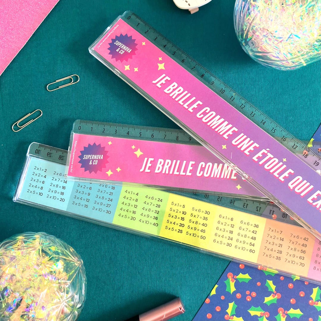 30 Cm Ruler, Multiplication Tables, Dys Ruler, Dyslexia, Office ...