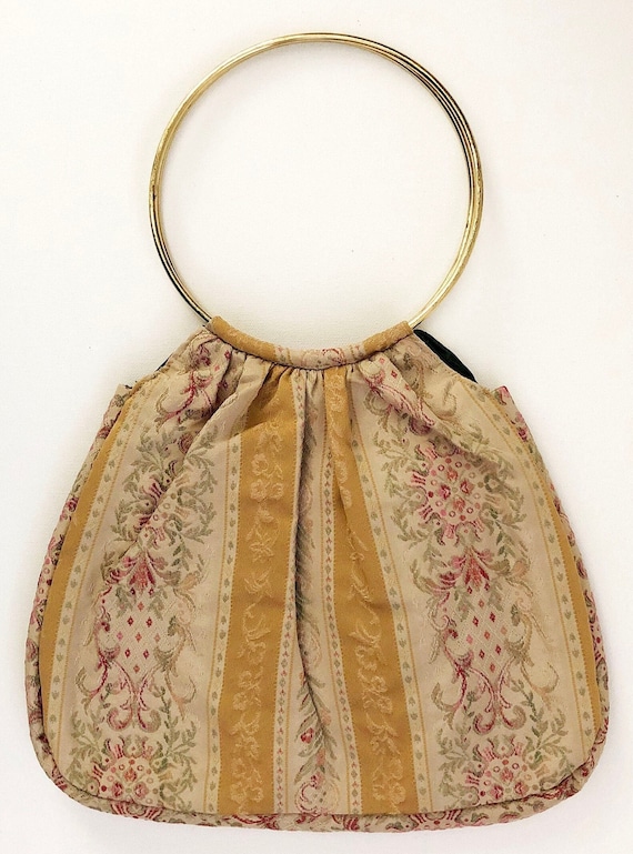 Gold ring handle bag hotsell