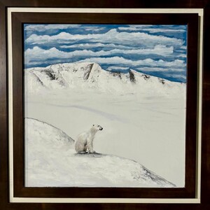 The North Bear, polar bear, winter wildlife, North Pole, winter landscape, frozen, golden compass