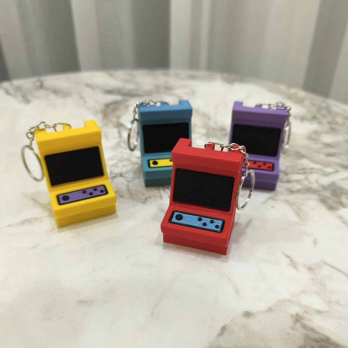 Retro Arcade Keychain (3D Printable STL Files) - Etsy