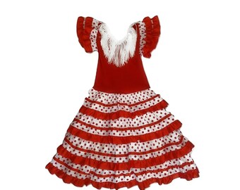 Robe flamenco sevillane pour Fille